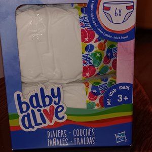 Hasbro Baby Alive 6 Diapers Ages 3+